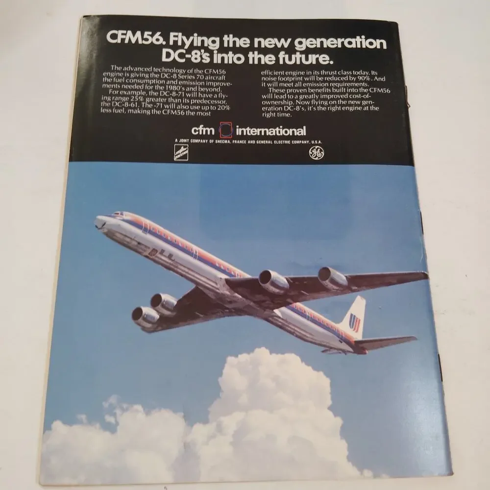 Air Transport World Magazine March 1982 - Boeing 757 Rollout & CFM56 Engine